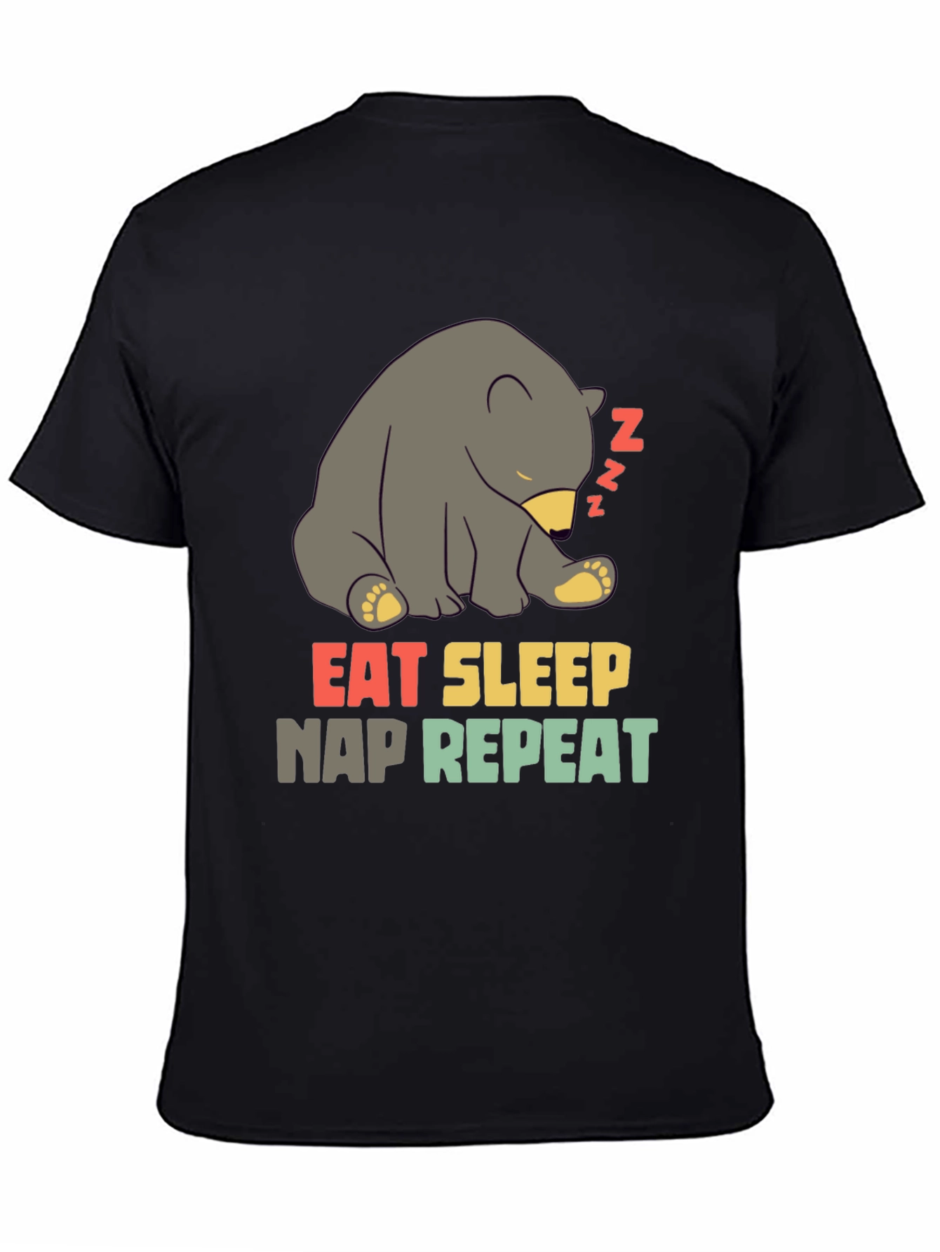 Eat Sleep Nap Repeat Bear T-Shirt