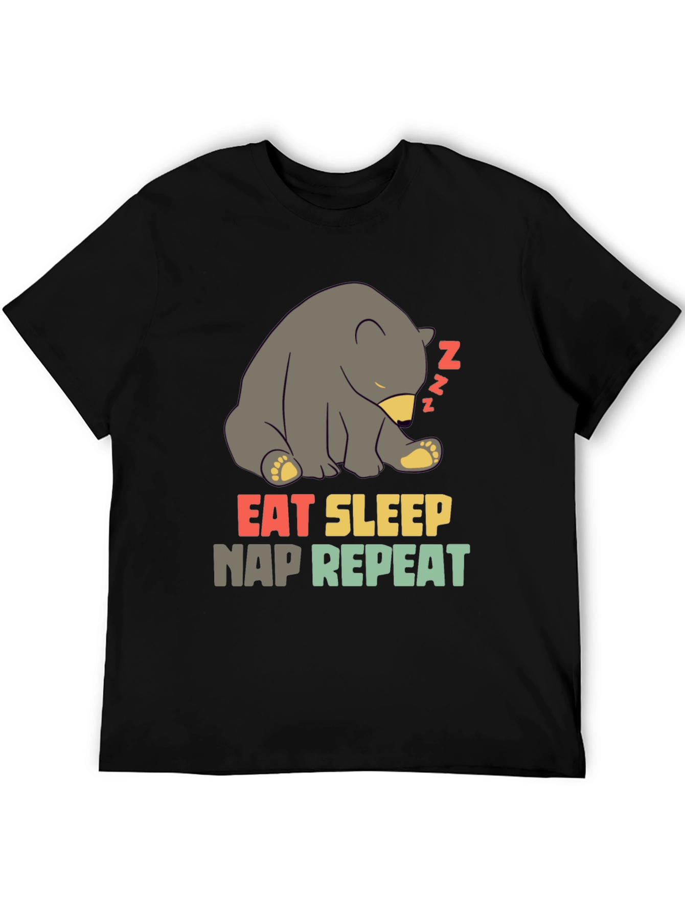 Eat Sleep Nap Repeat Bear T-Shirt