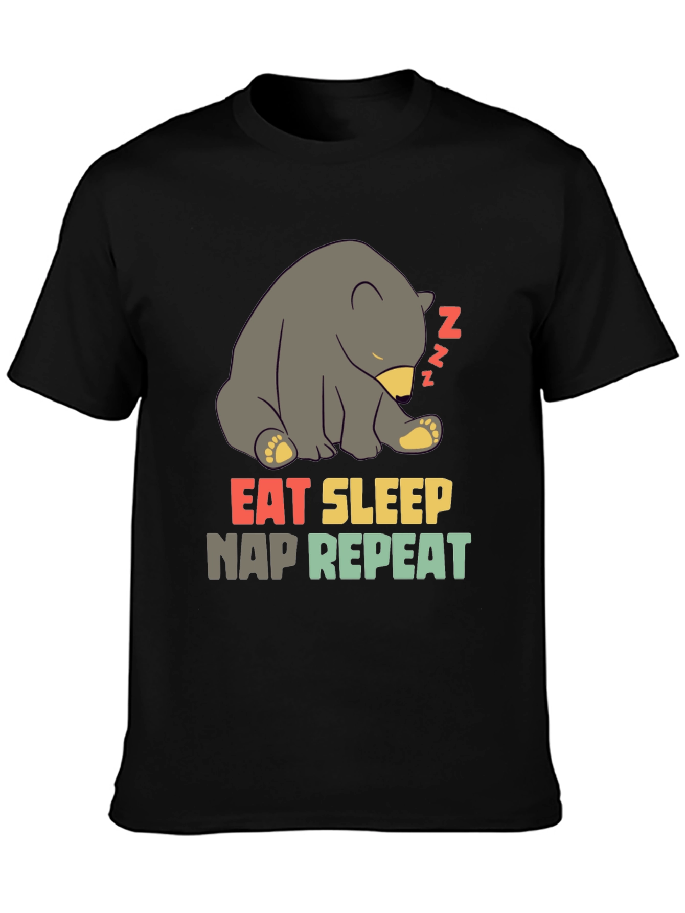Eat Sleep Nap Repeat Bear T-Shirt