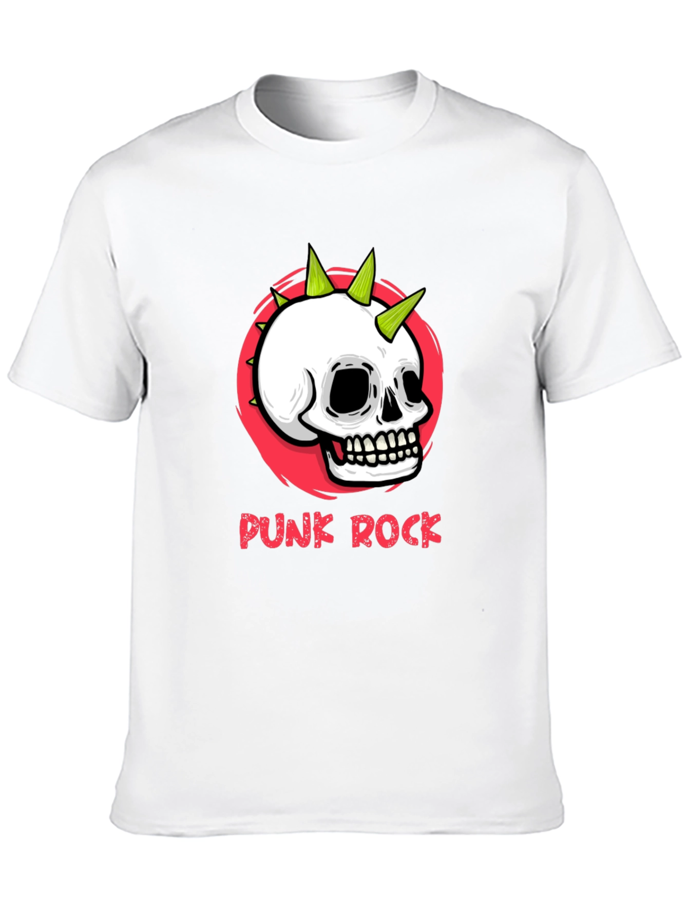 Punk Rock Skull Graphic Tee - Edgy Streetwear