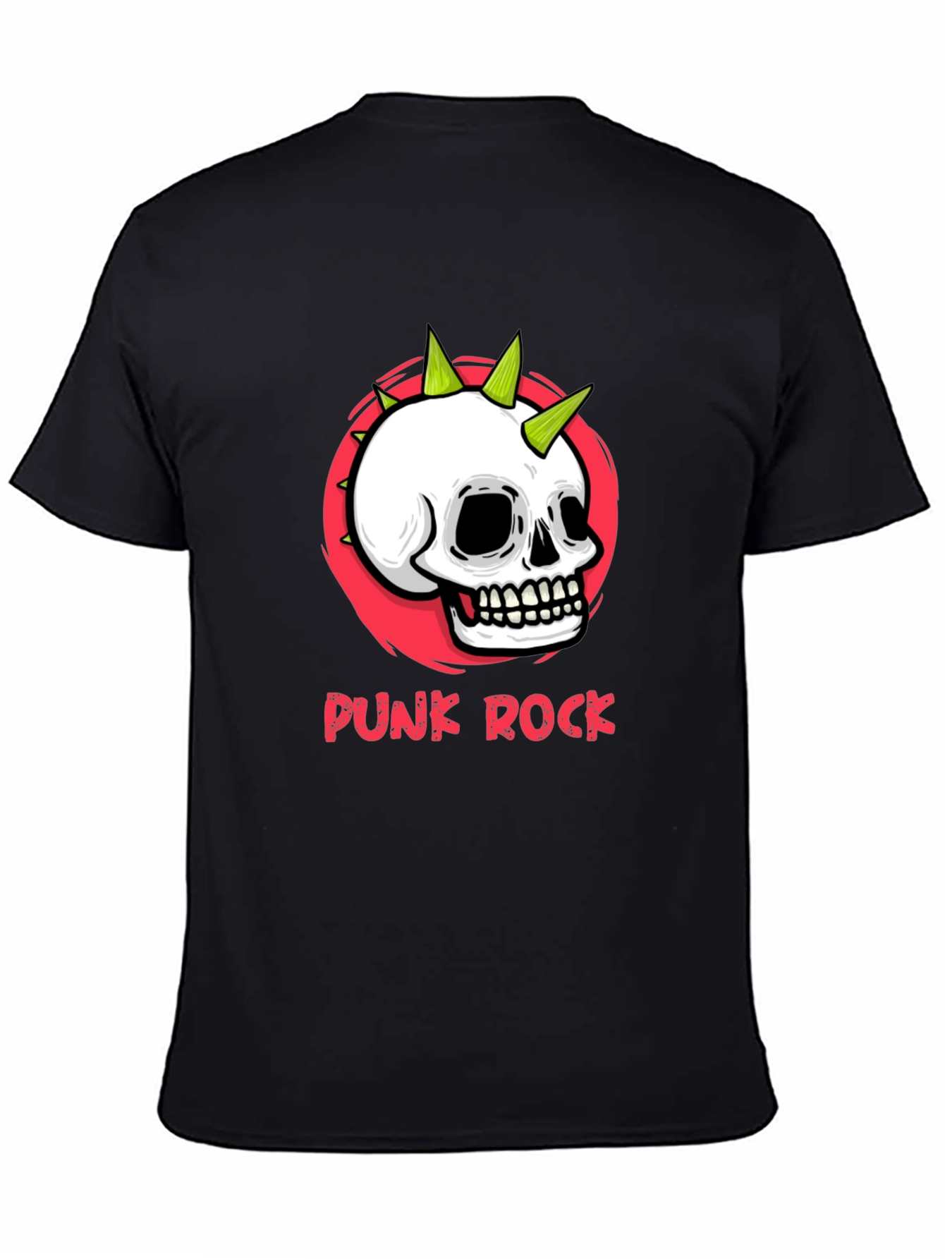 Punk Rock Skull Graphic Tee - Edgy Streetwear