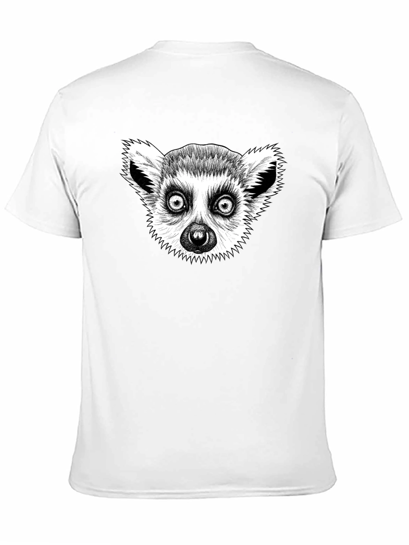 Lemur Graphic T-Shirt - Black Cotton Tee