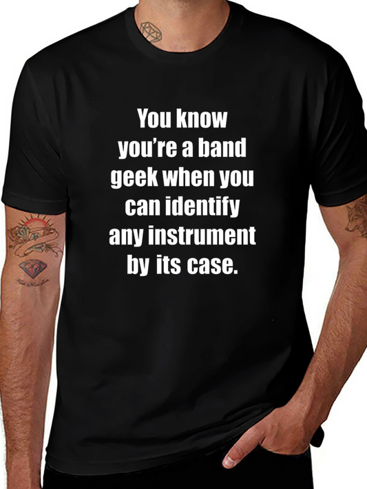 Band Geek T-Shirt: Instrument Case Identifier