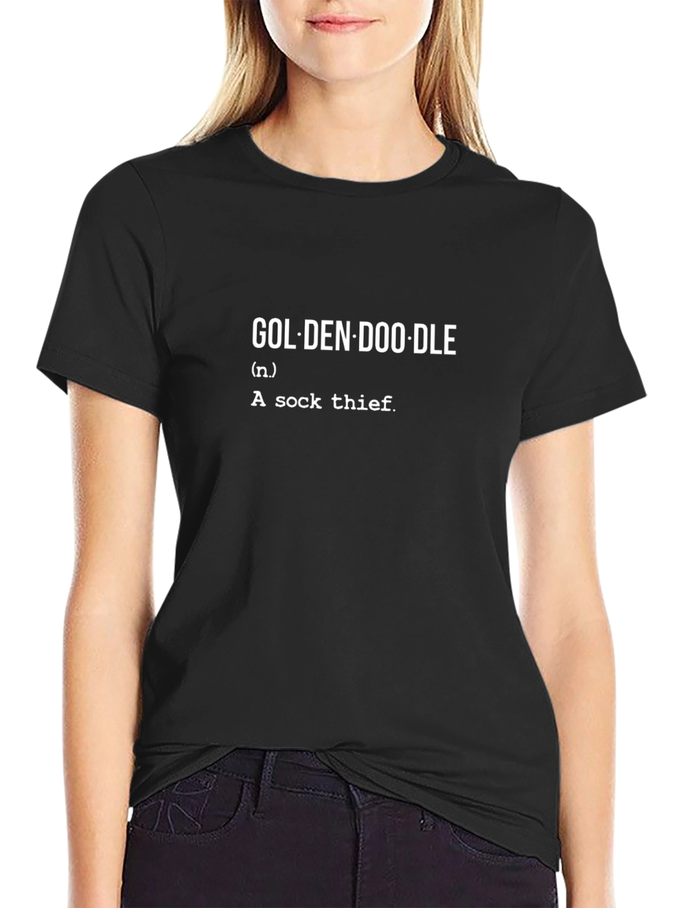 Golden Doodle Sock Thief T-Shirt