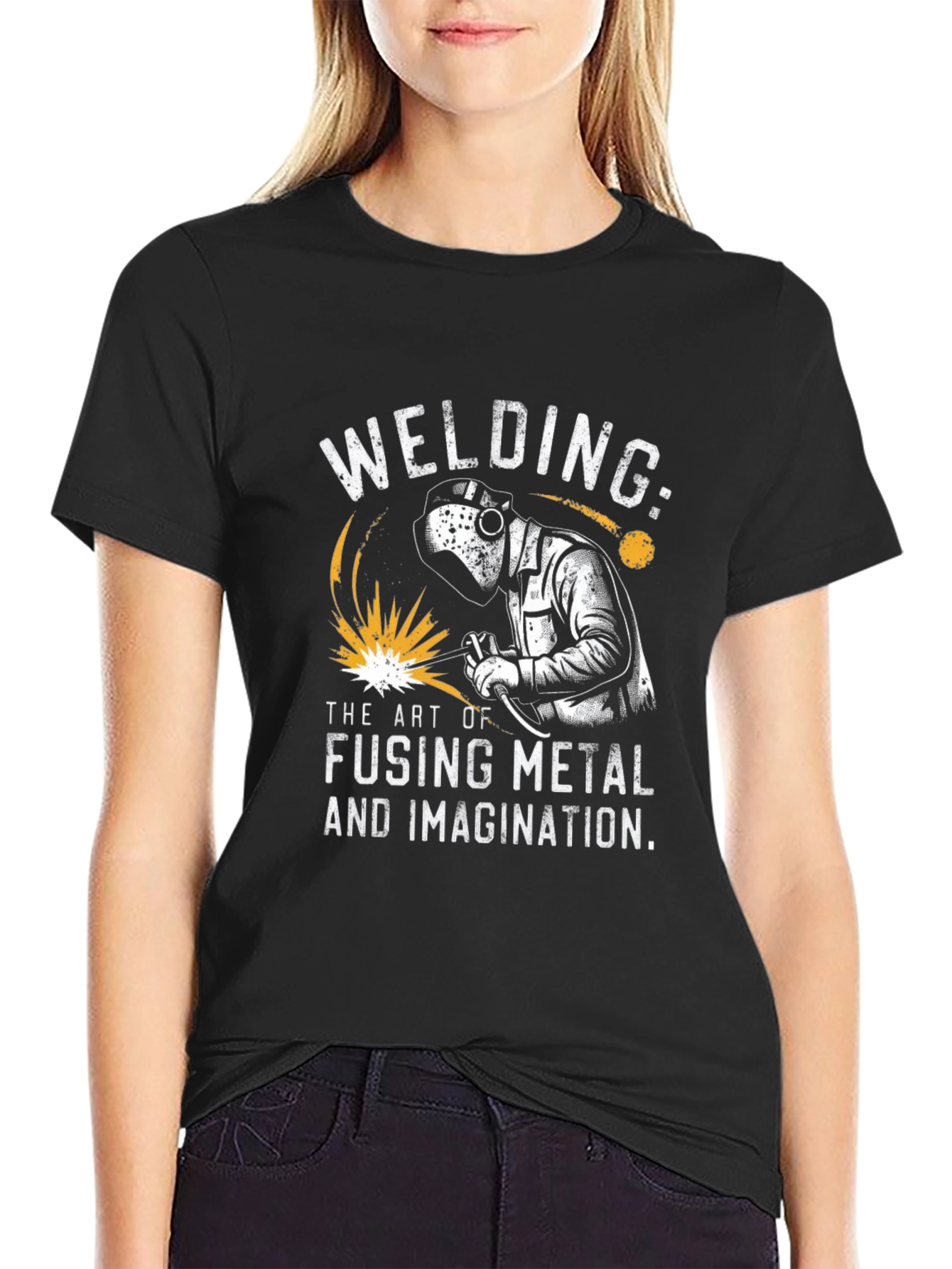 Welding Art T-Shirt - Fusing Metal & Imagination