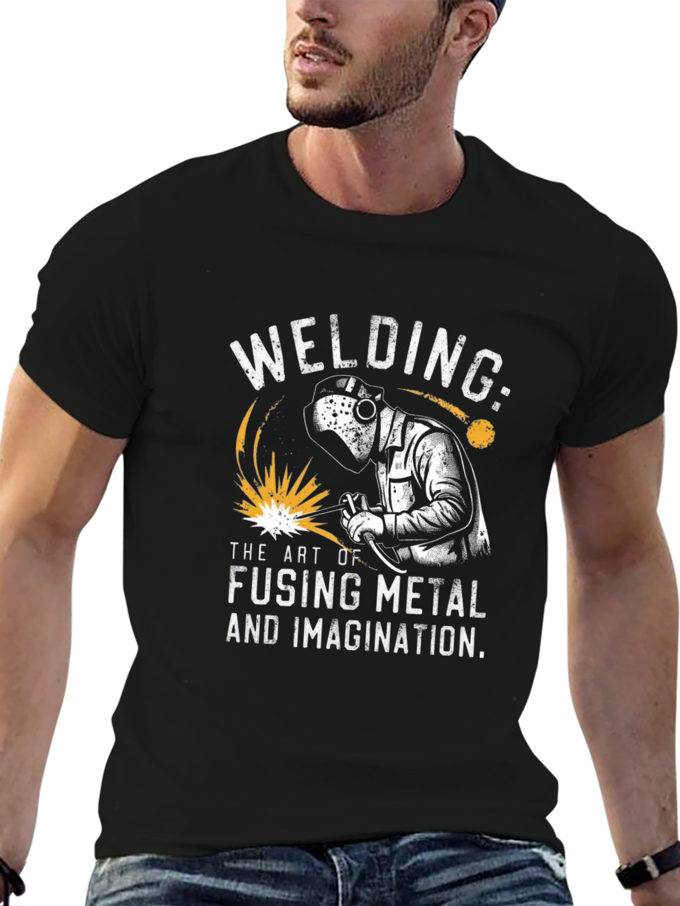 Welding Art T-Shirt - Fusing Metal & Imagination