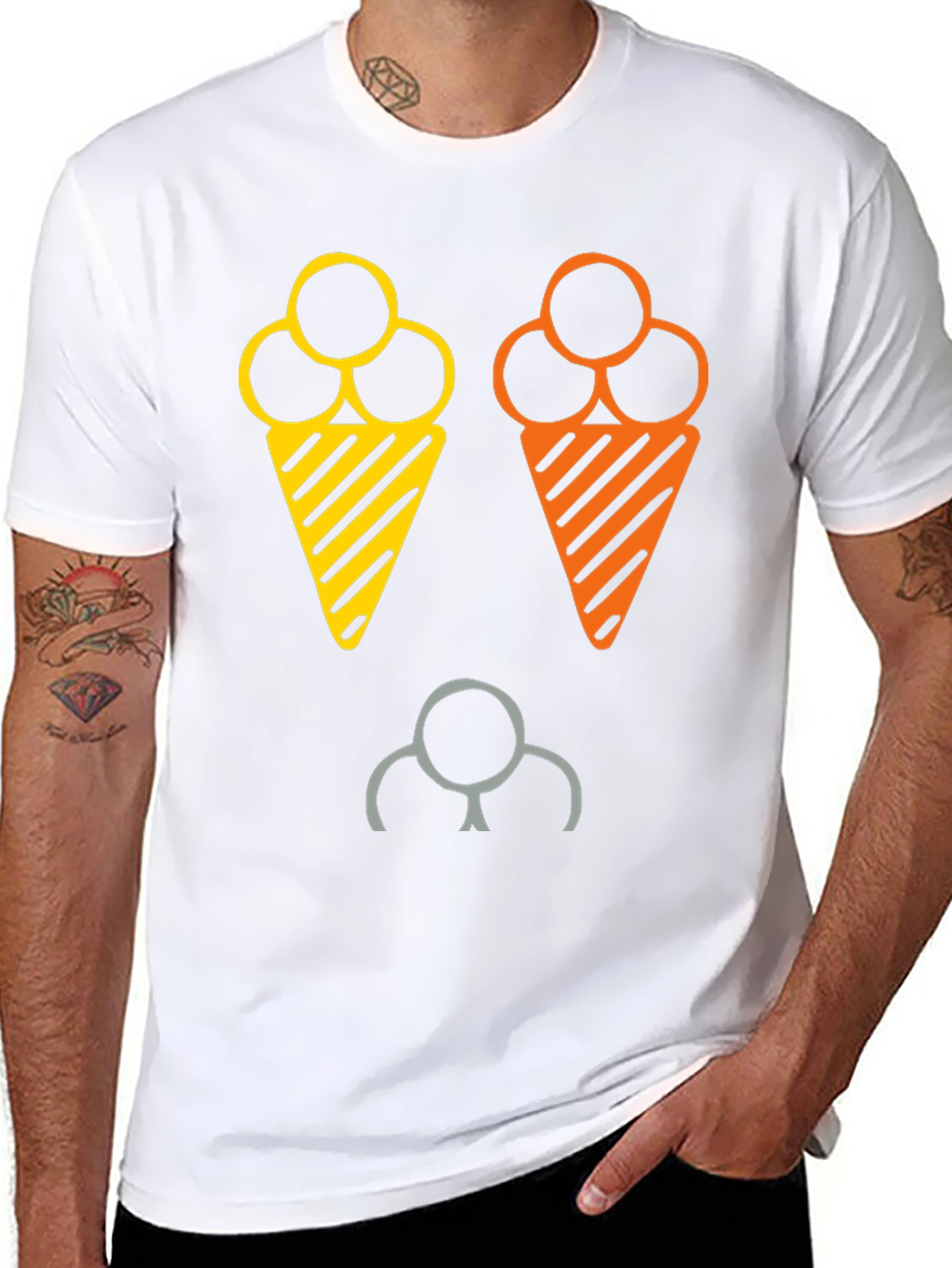 Fun Ice Cream Graphic T-Shirt