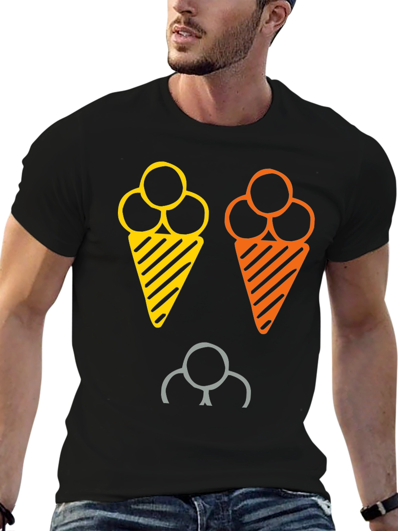 Fun Ice Cream Graphic T-Shirt