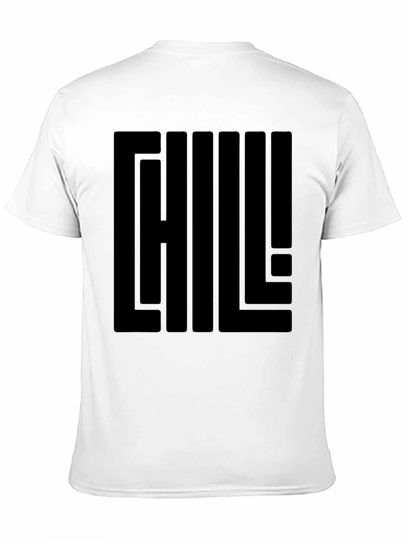 Chill Graphic Print Black T-Shirt