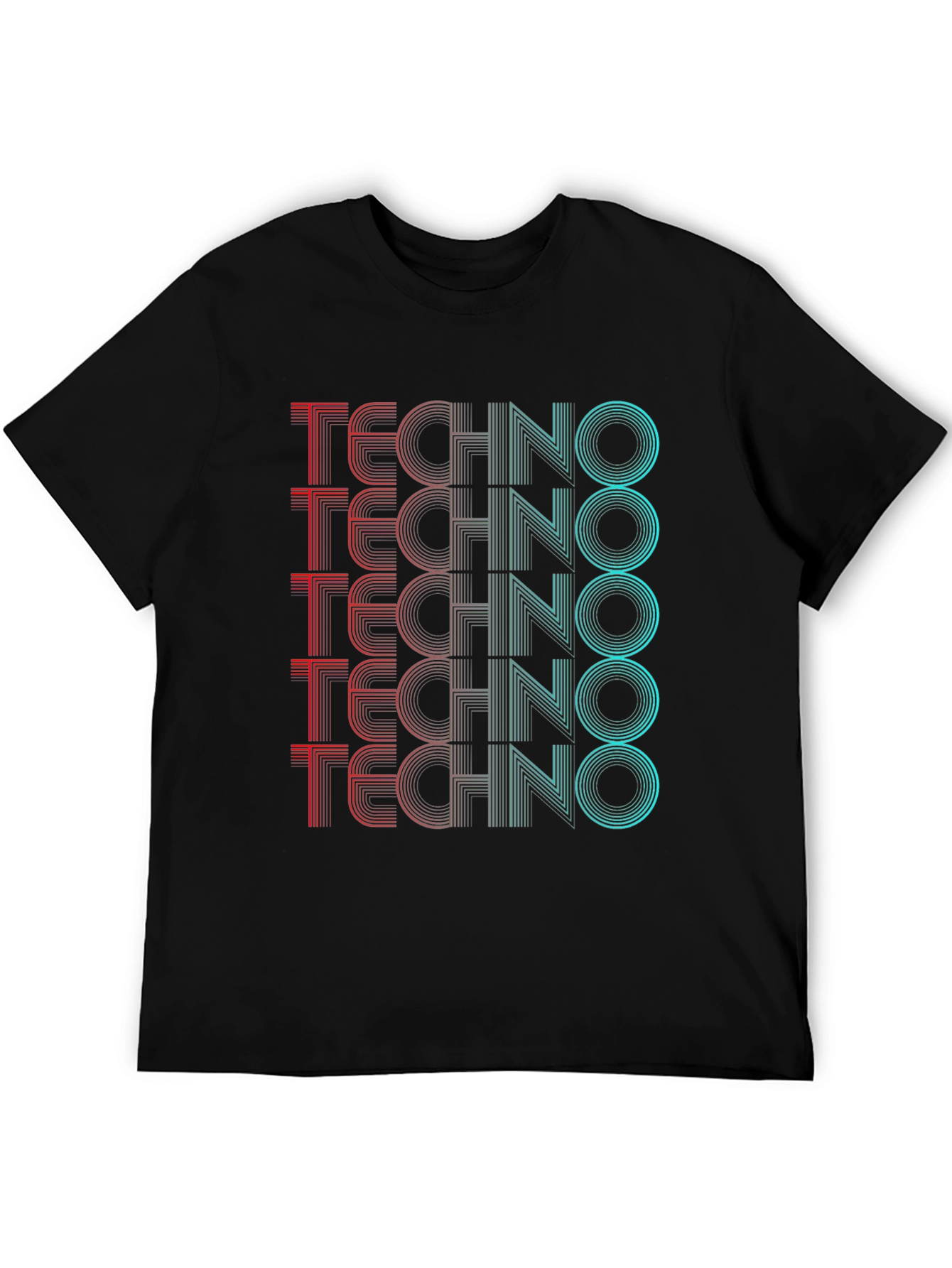 Retro Techno Graphic T-Shirt - Stylish Rave Wear