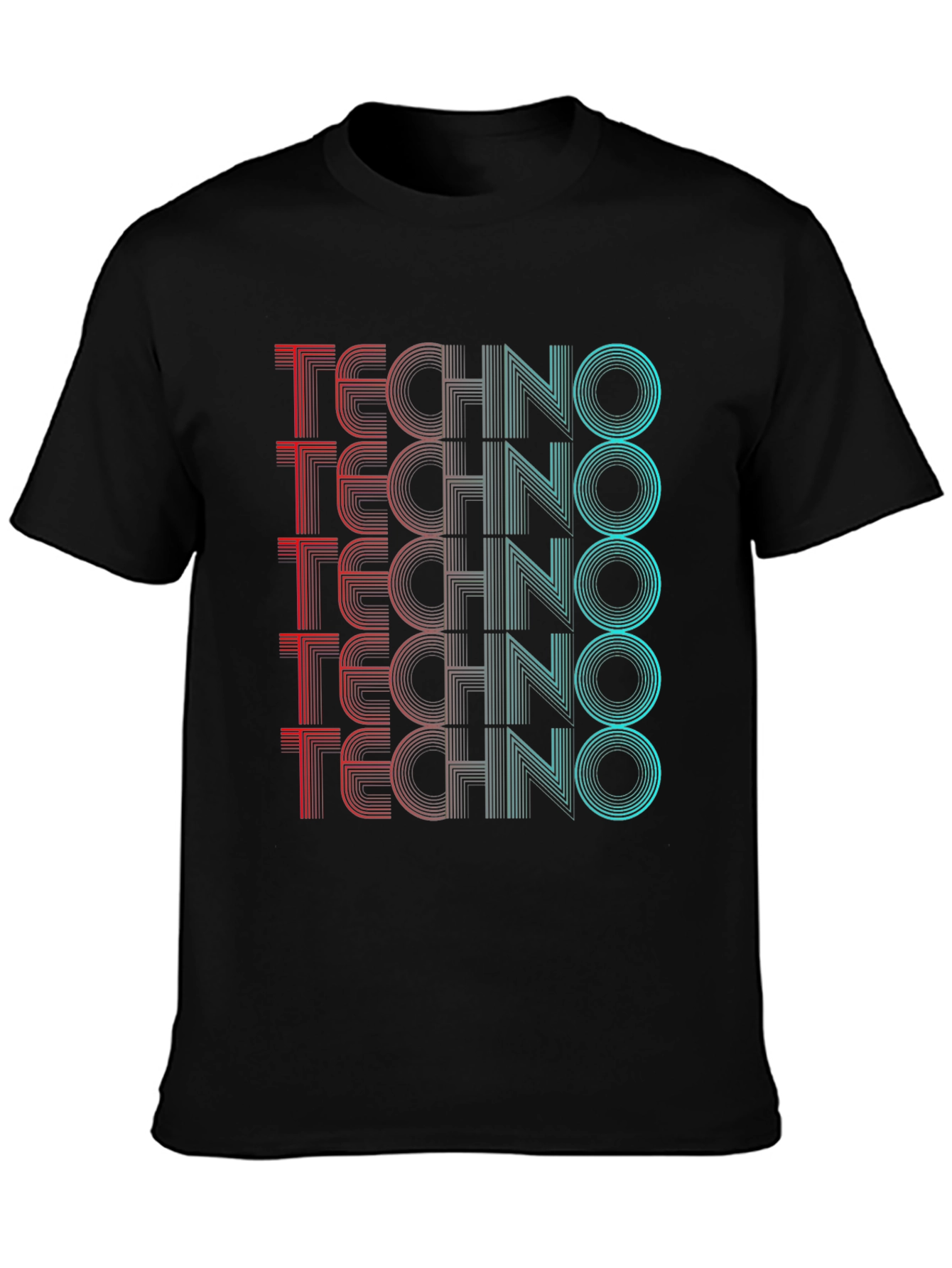 Retro Techno Graphic T-Shirt - Stylish Rave Wear