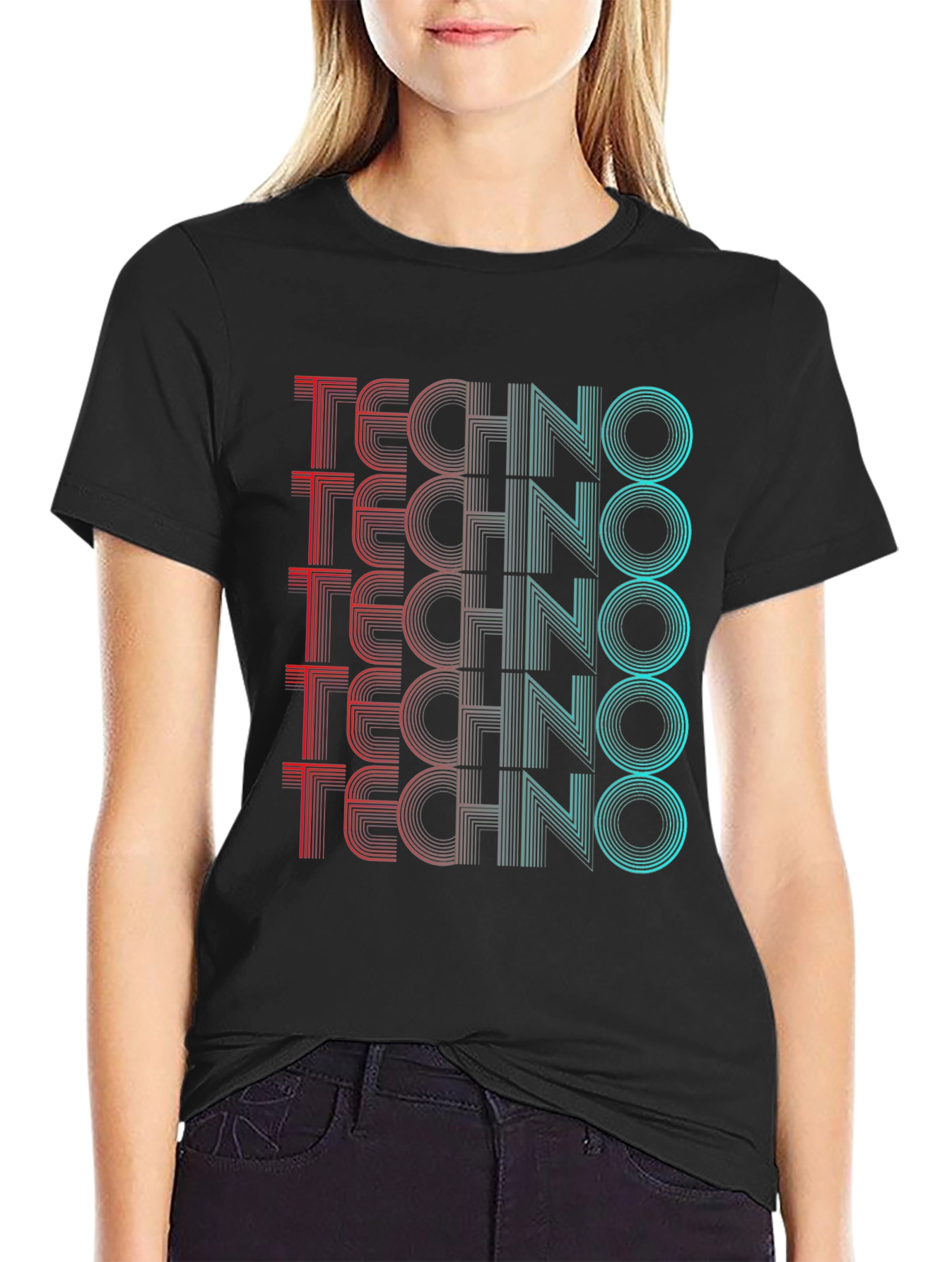 Retro Techno Graphic T-Shirt - Stylish Rave Wear