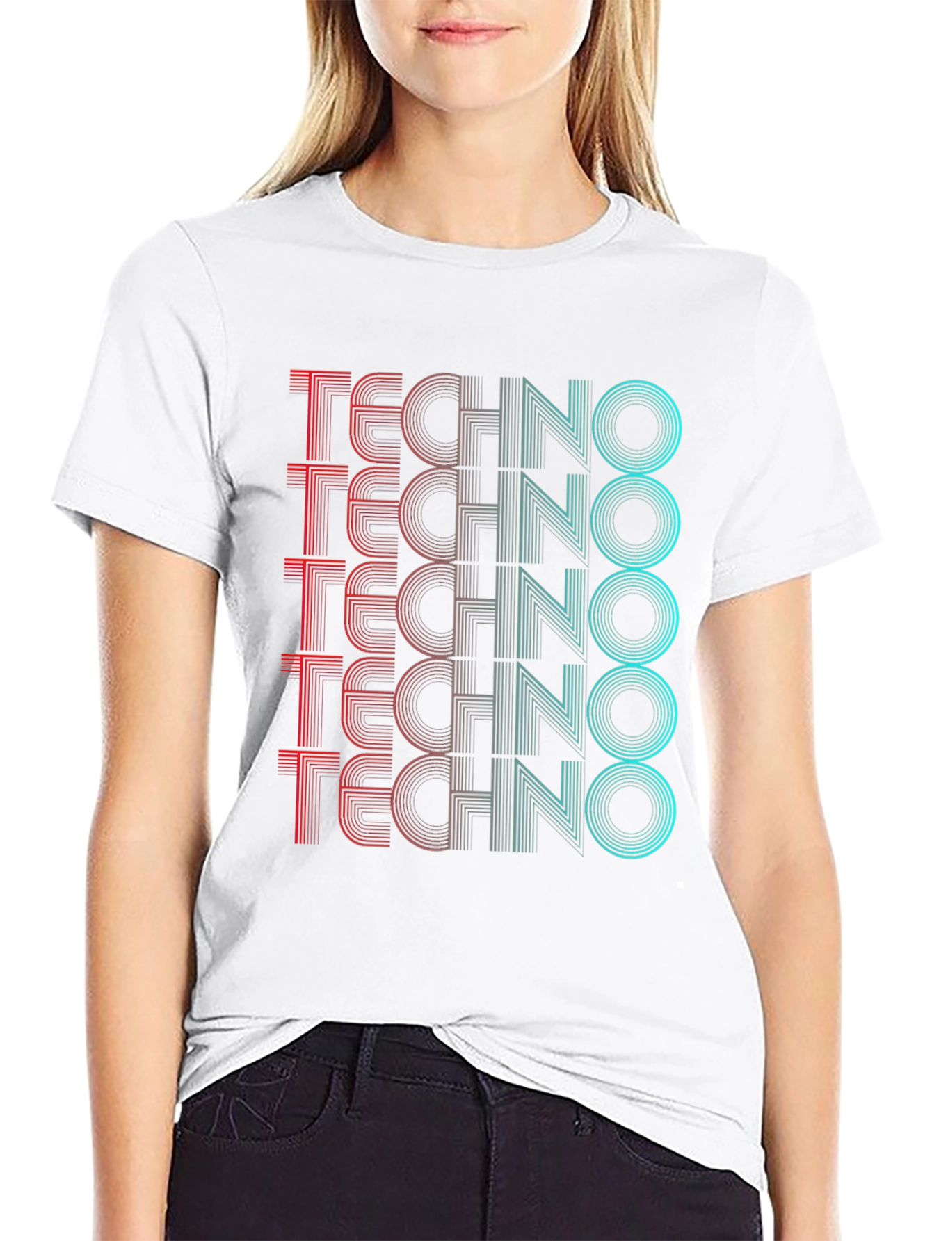 Retro Techno Graphic T-Shirt - Stylish Rave Wear