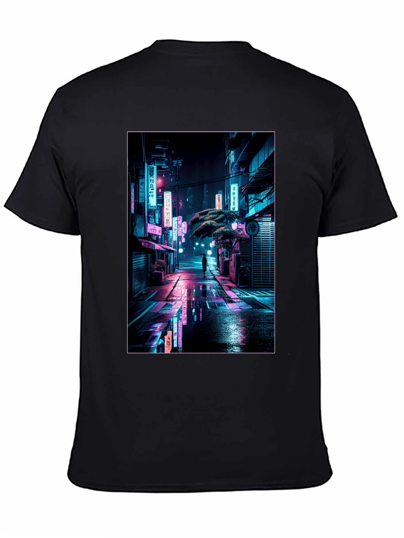 Neon Cityscape Graphic Tee