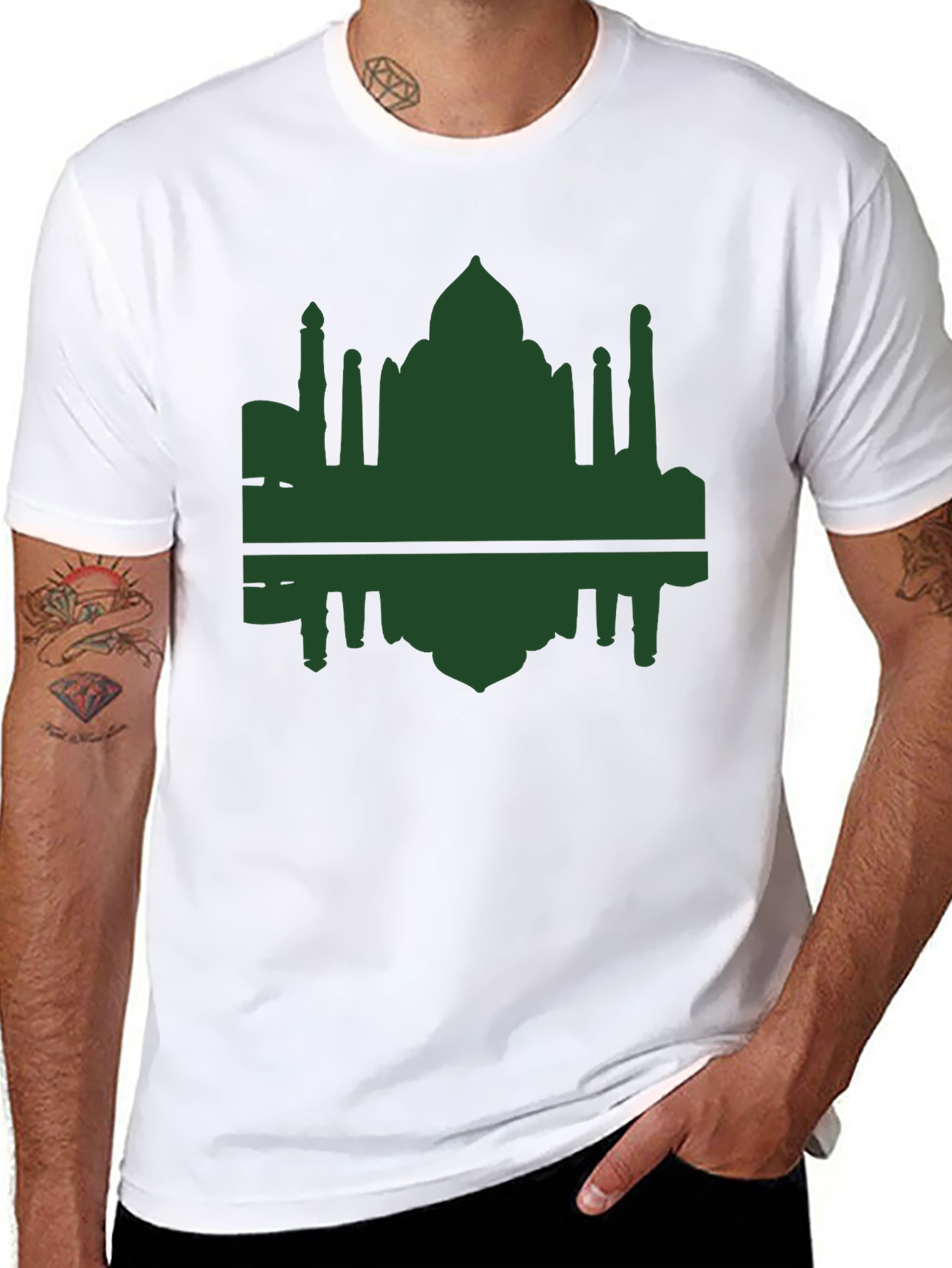 Taj Mahal Silhouette Graphic Tee