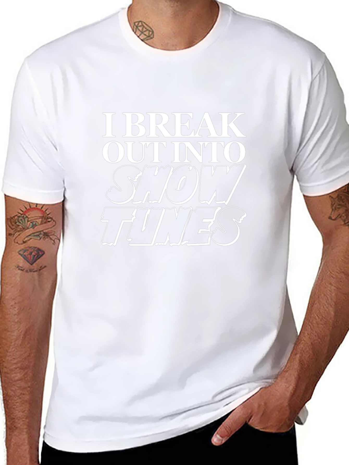 Show Tunes T-Shirt - Break Out Into Song