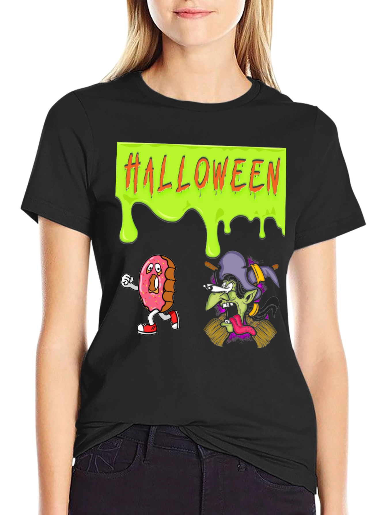 Halloween Donut Witch T-Shirt
