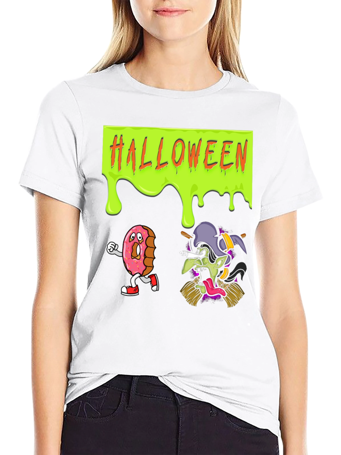 Halloween Donut Witch T-Shirt