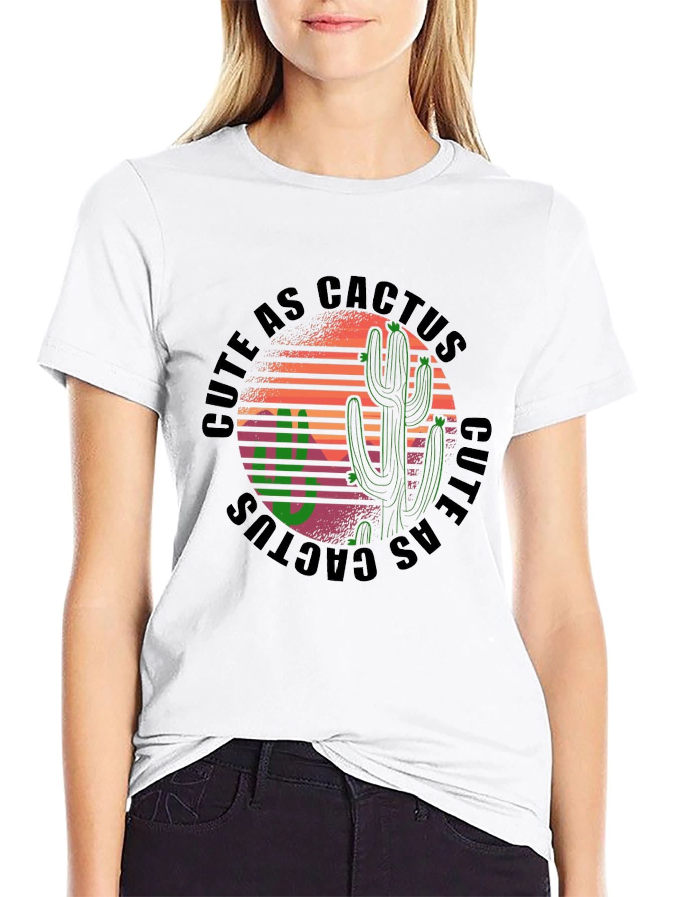 Cute as Cactus Graphic Tee - Western Style