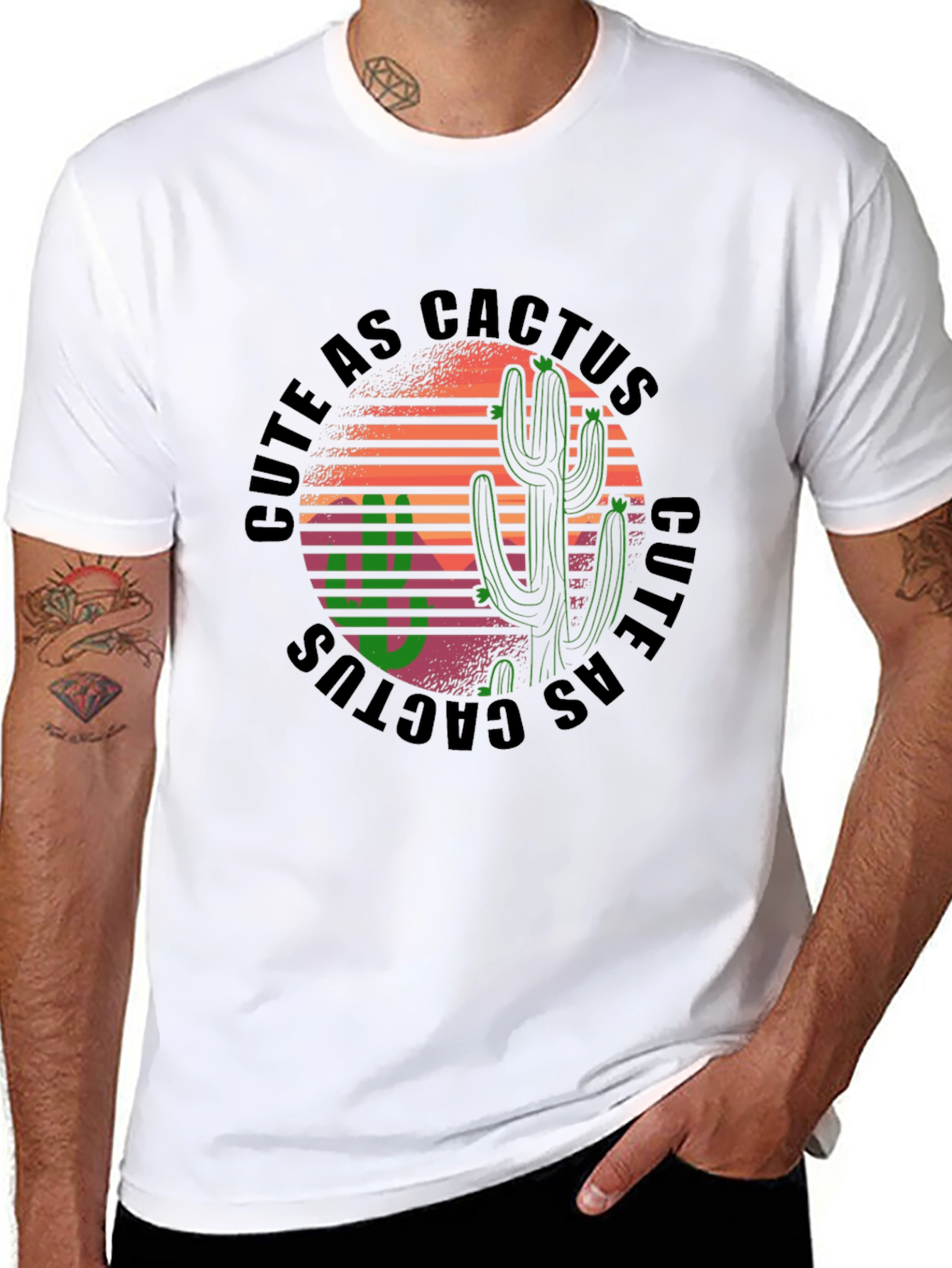 Cute as Cactus Graphic Tee - Western Style