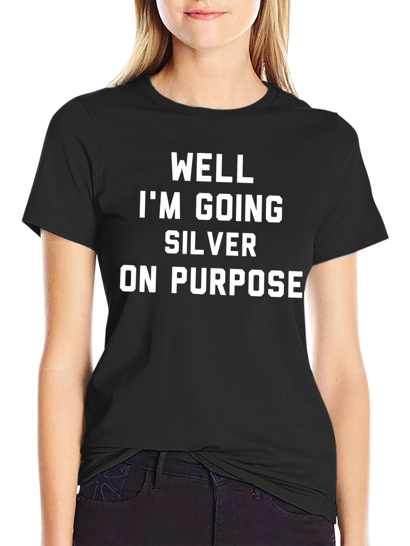 Funny Going Silver Graphic Tee