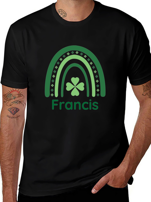 St. Patricks Day Francis Shamrock Rainbow T-Shirt