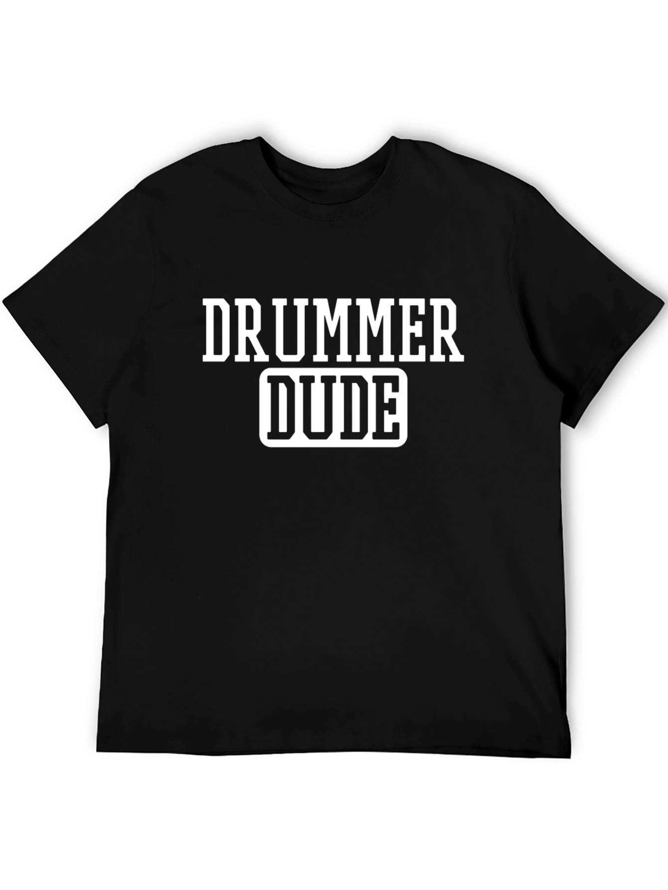 Drummer Dude Black T-Shirt