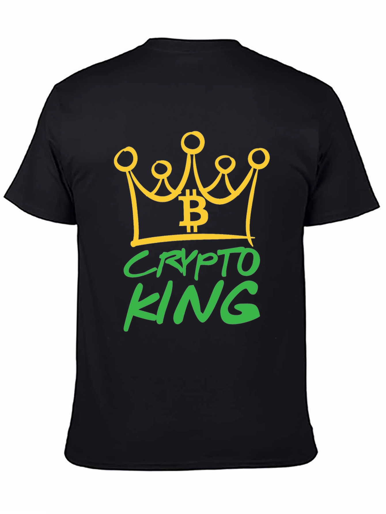 Crypto King Bitcoin Graphic T-Shirt