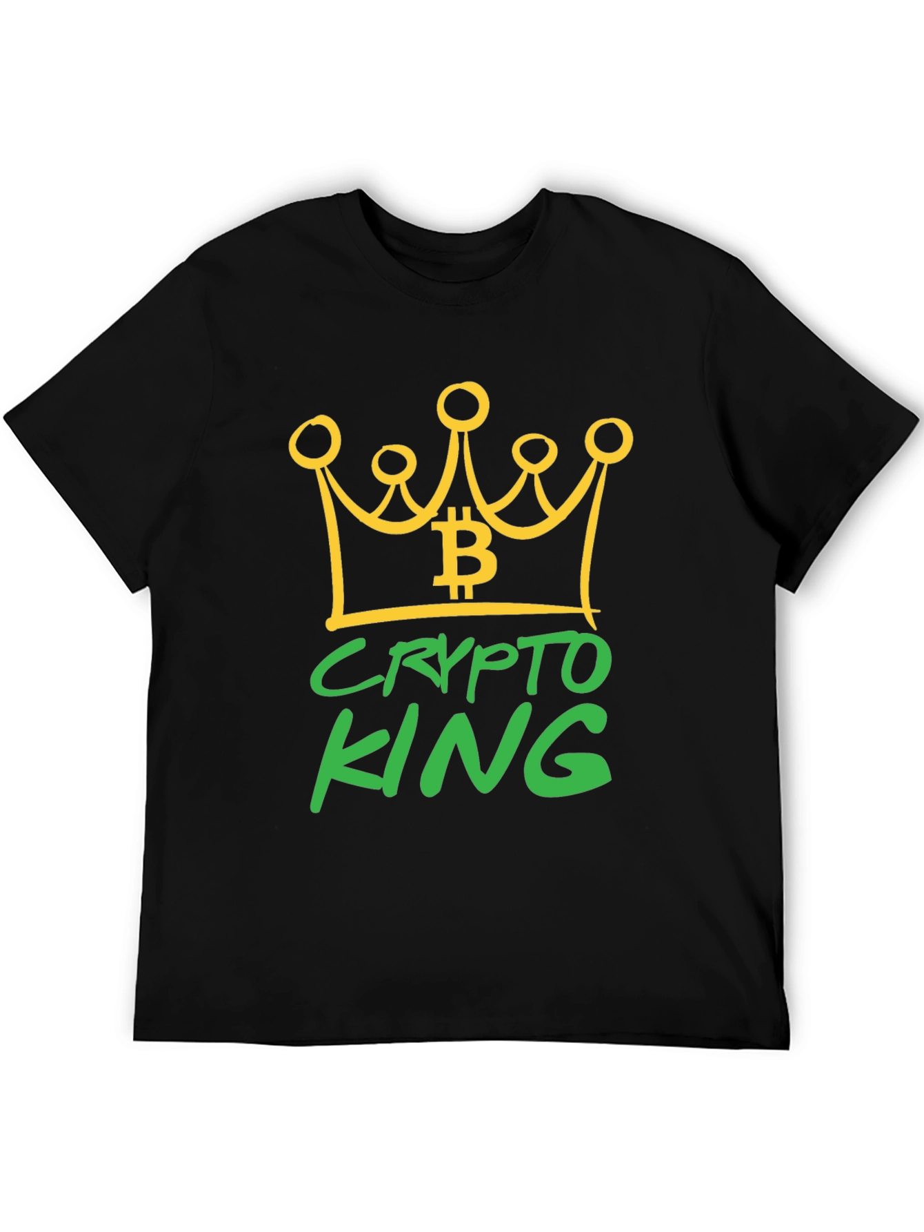 Crypto King Bitcoin Graphic T-Shirt