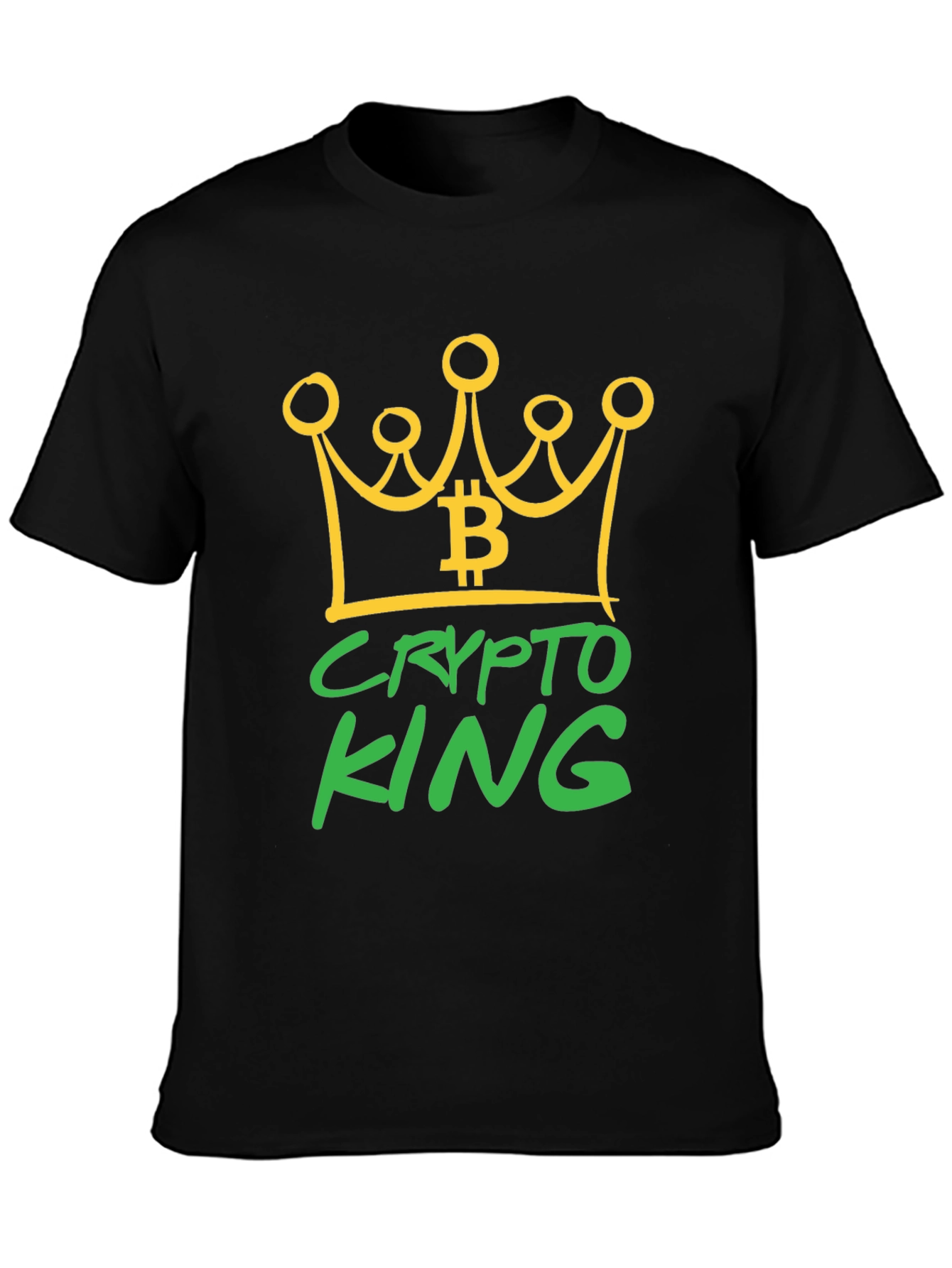 Crypto King Bitcoin Graphic T-Shirt