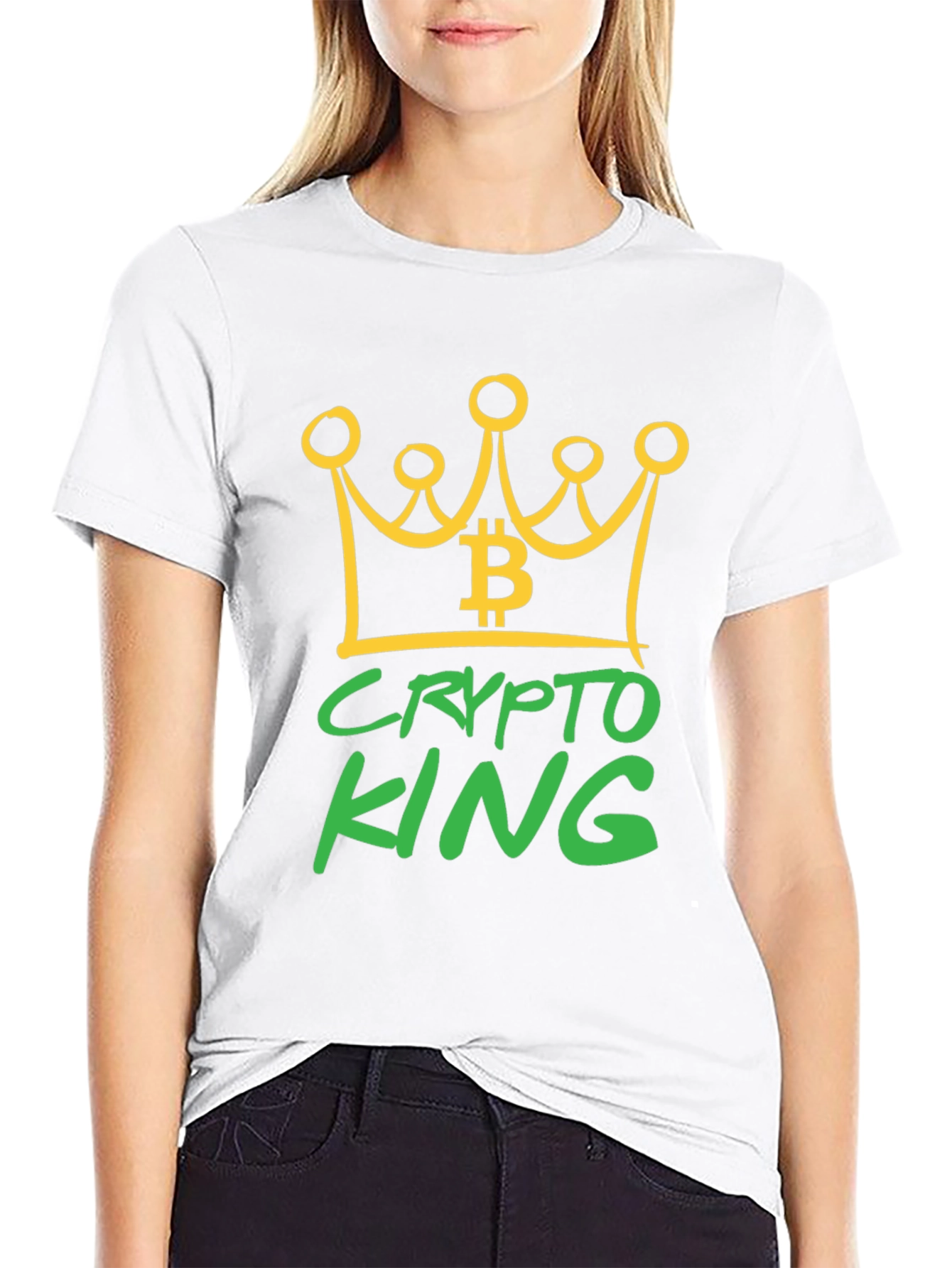 Crypto King Bitcoin Graphic T-Shirt