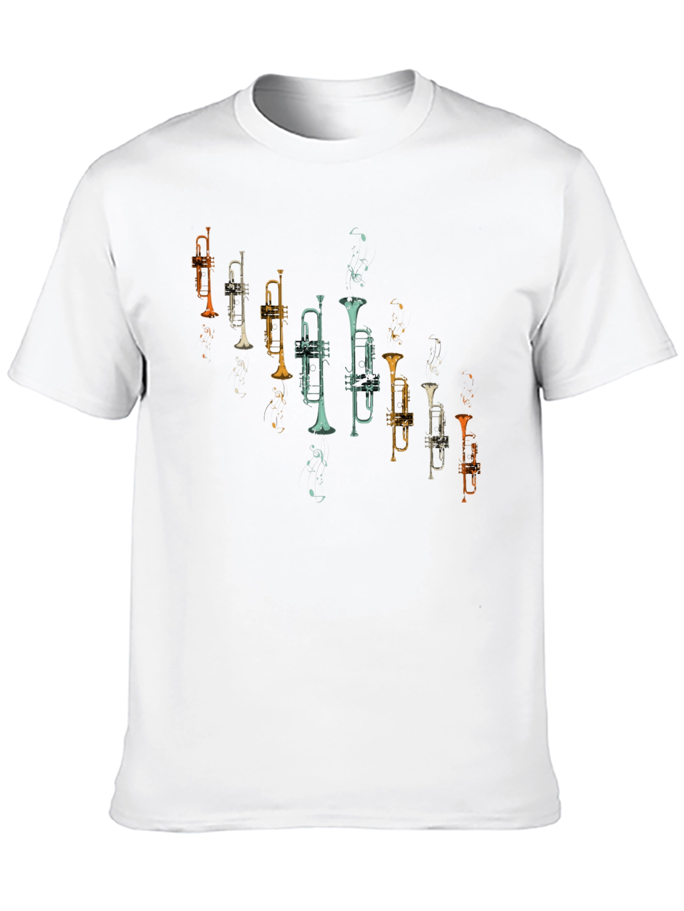 Trumpet Graphic Tee - Retro Music Lover Shirt