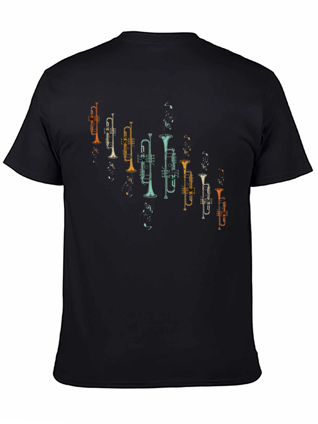 Trumpet Graphic Tee - Retro Music Lover Shirt