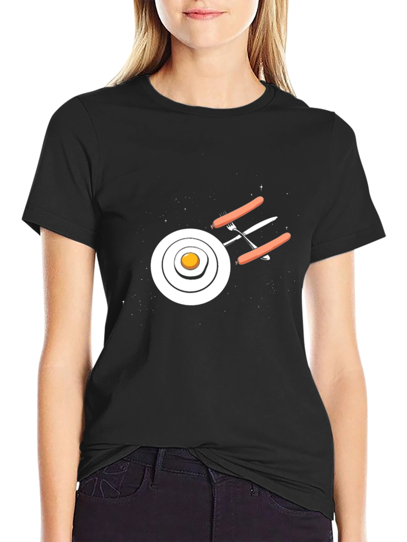 Breakfast Spacecraft T-Shirt