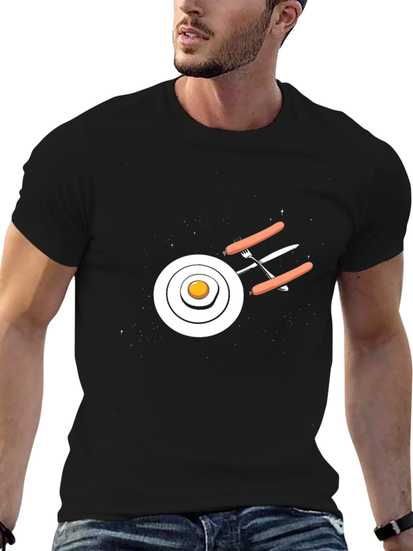 Breakfast Spacecraft T-Shirt