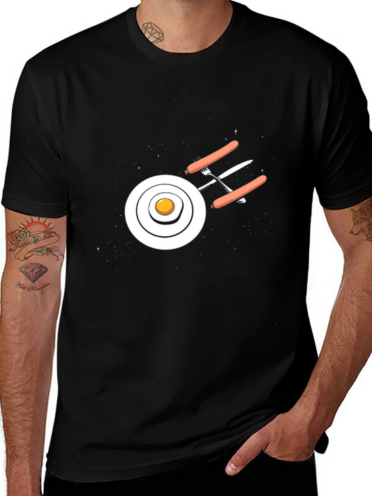 Breakfast Spacecraft T-Shirt
