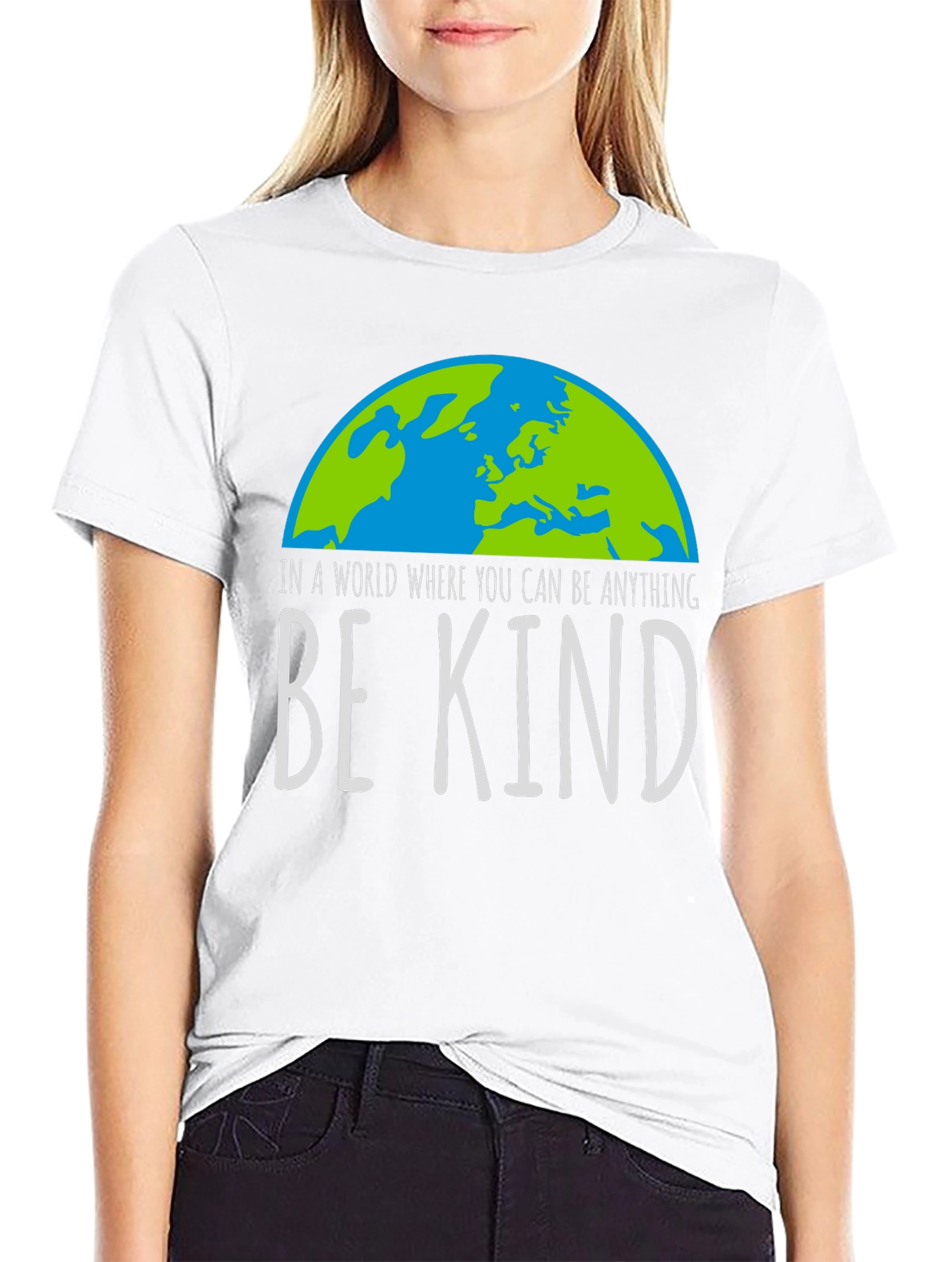Be Kind T-Shirt Earth Graphic Tee Inspirational Shirt