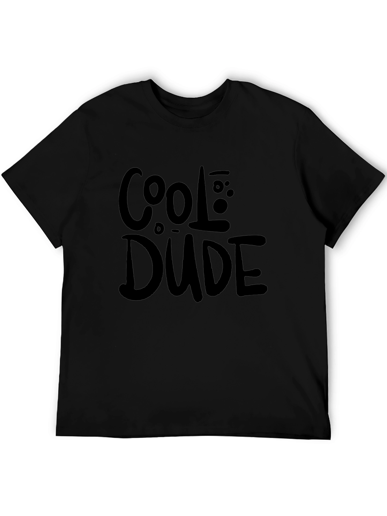Cool Dude Black Graphic T-Shirt