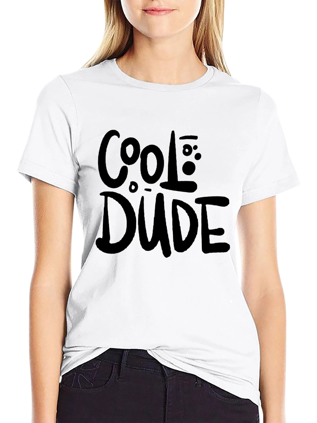Cool Dude Black Graphic T-Shirt