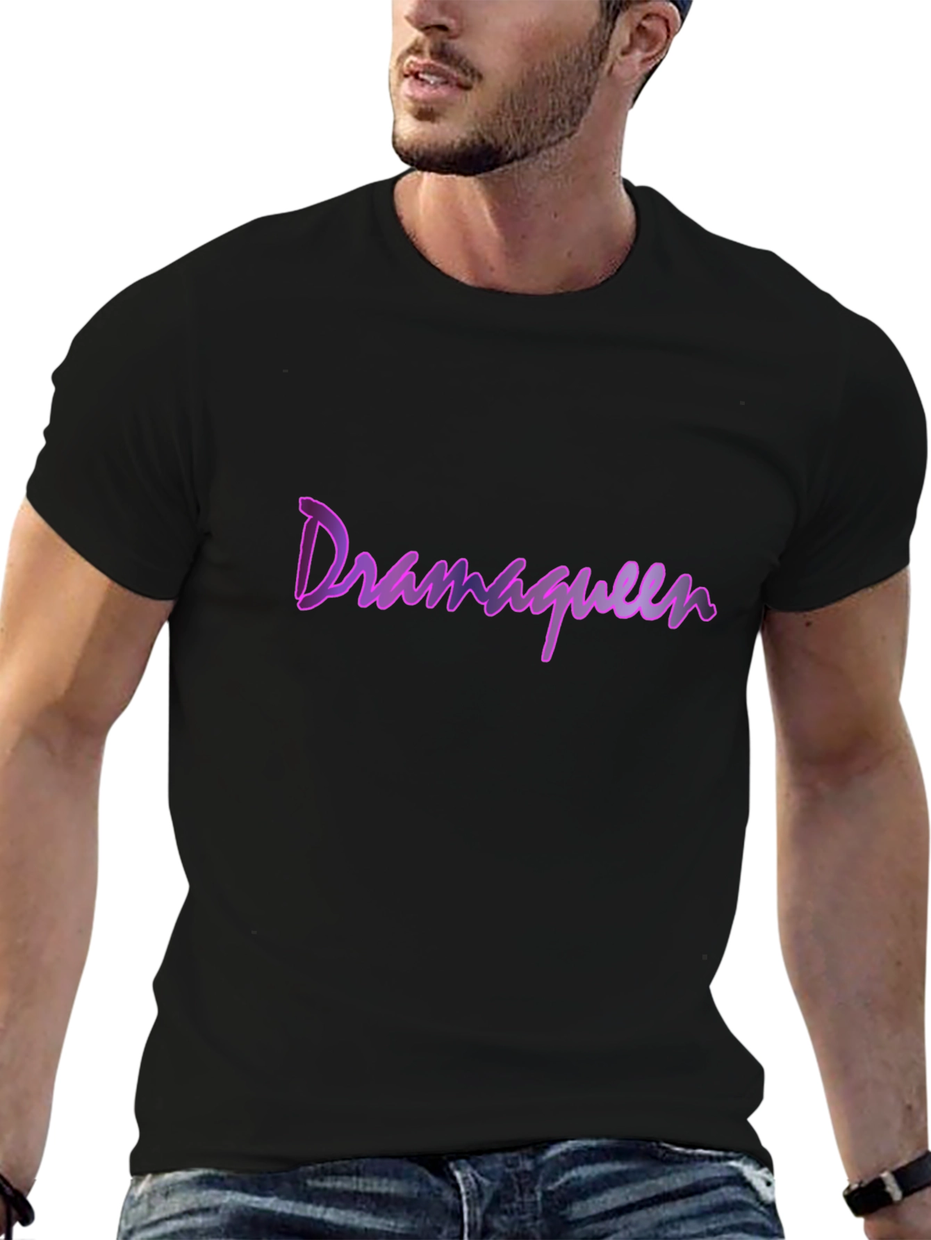 Drama Queen Graphic Tee - Unisex Black T-Shirt
