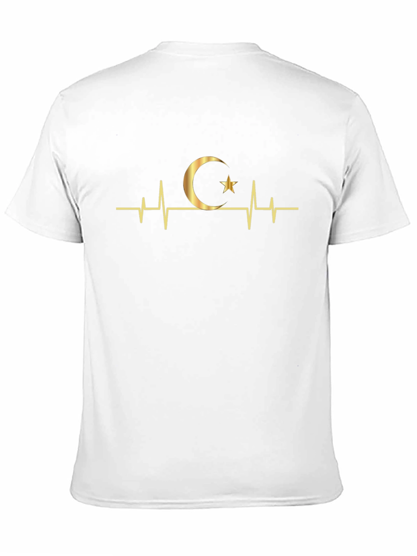 Faith Heartbeat T-Shirt - Black Crescent Moon