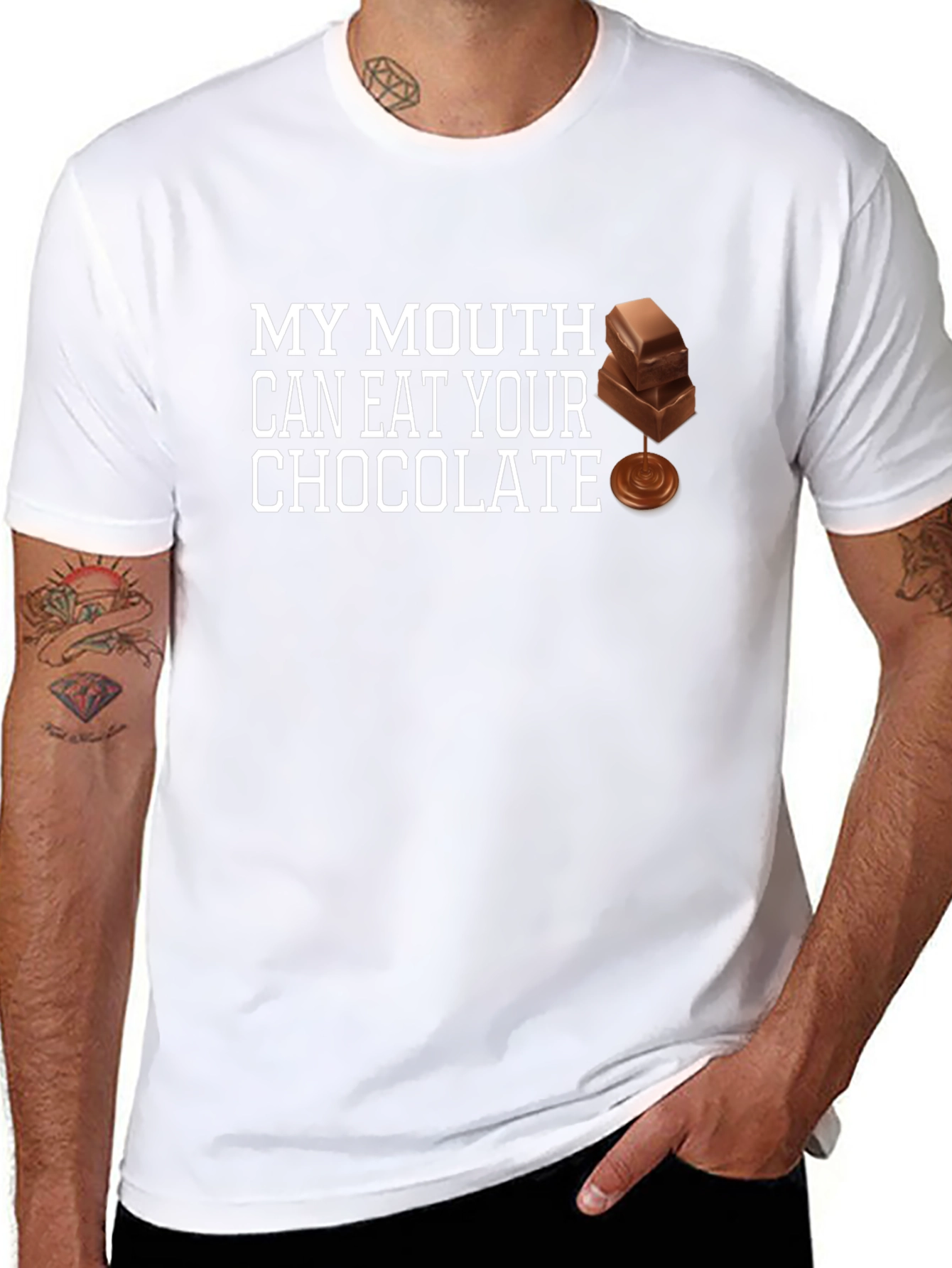 Funny Chocolate Lover Graphic T-Shirt