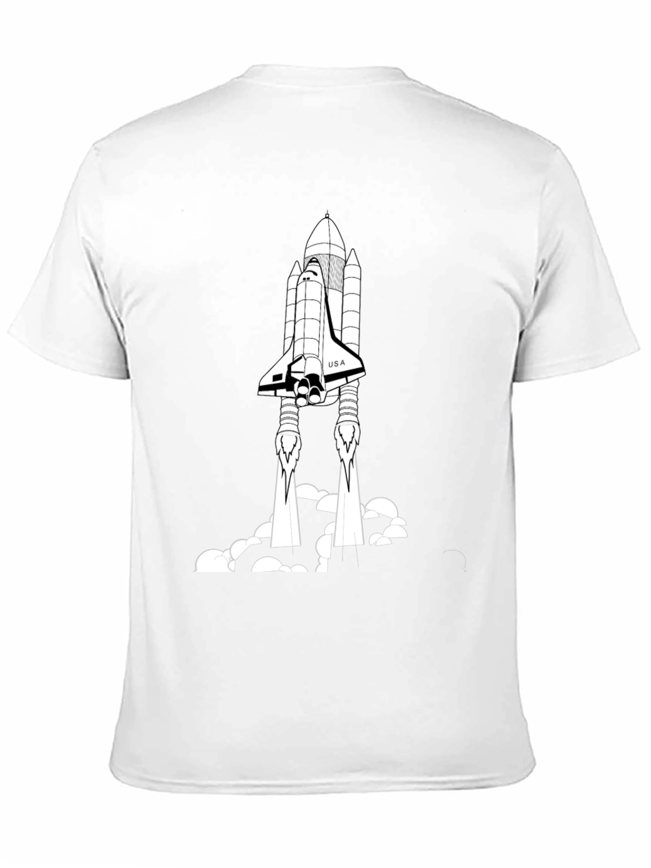 Space Shuttle Launch Black T-Shirt