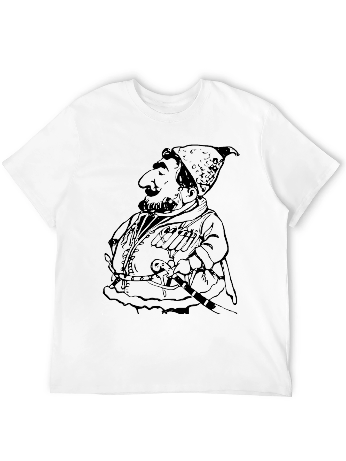 Cartoon Graphic T-Shirt - Black