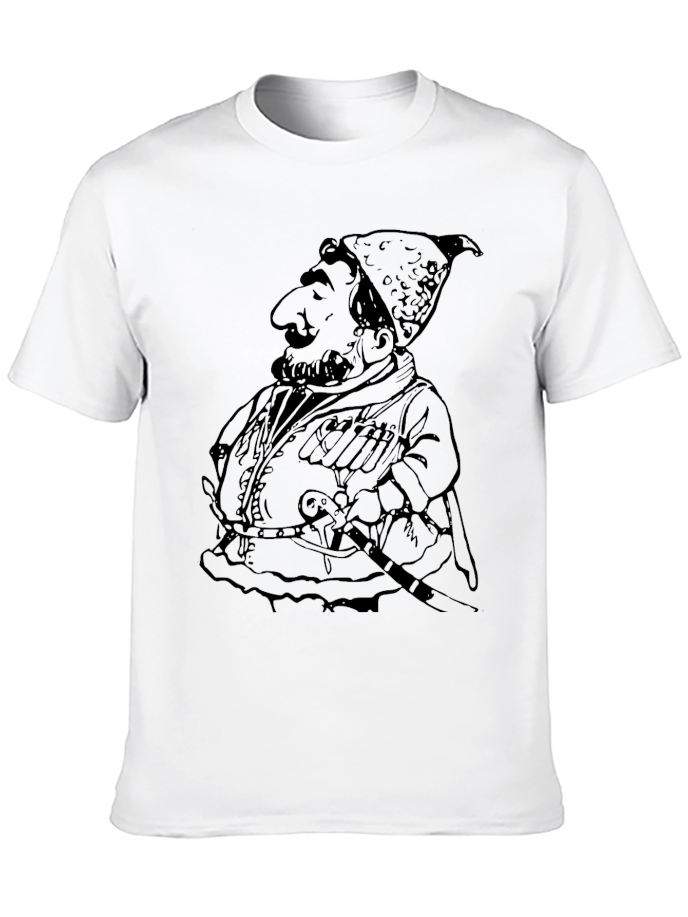Cartoon Graphic T-Shirt - Black