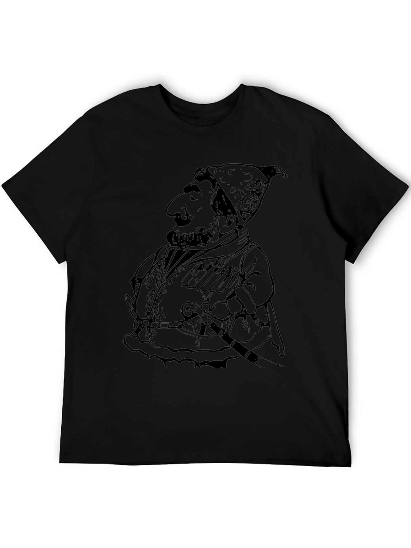 Cartoon Graphic T-Shirt - Black