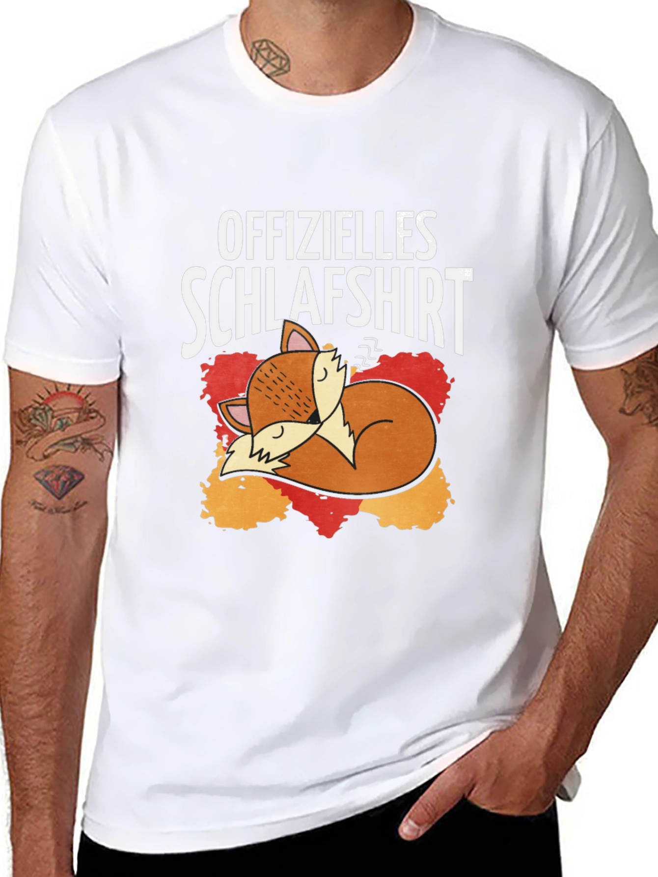 Funny Fox Sleeping Shirt - Offizielles Schlafshirt