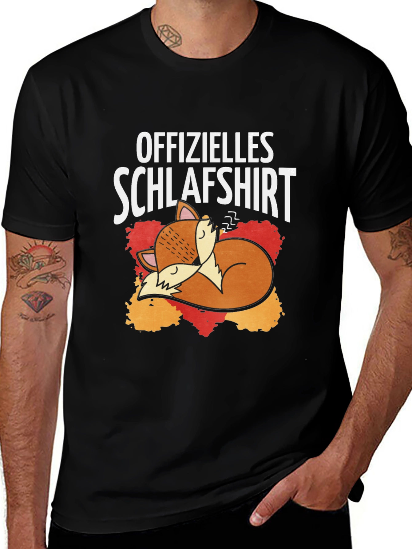 Funny Fox Sleeping Shirt - Offizielles Schlafshirt