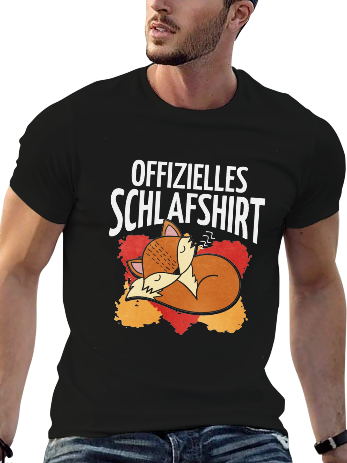 Funny Fox Sleeping Shirt - Offizielles Schlafshirt