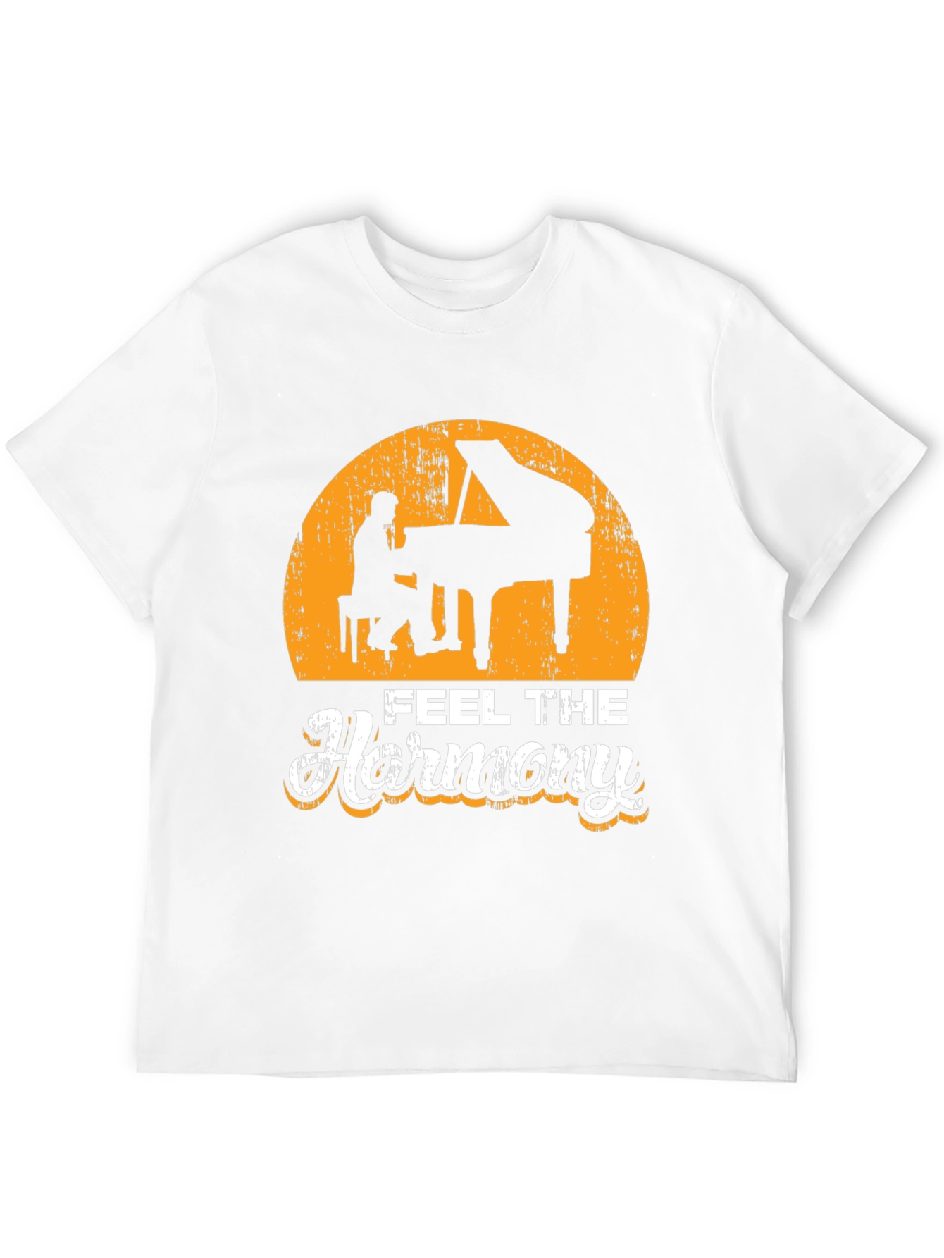 Feel the Harmony Piano Player Graphic T-Shirt